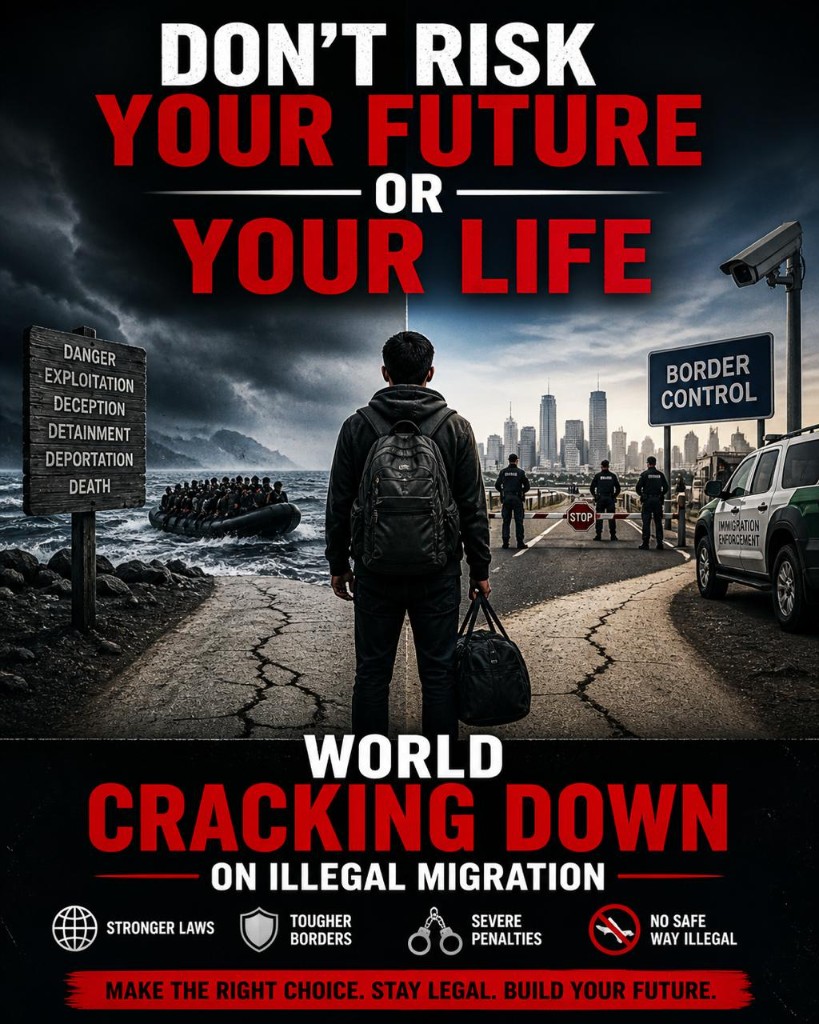 Don't risk your future or your life — the world is cracking down on illegal migration